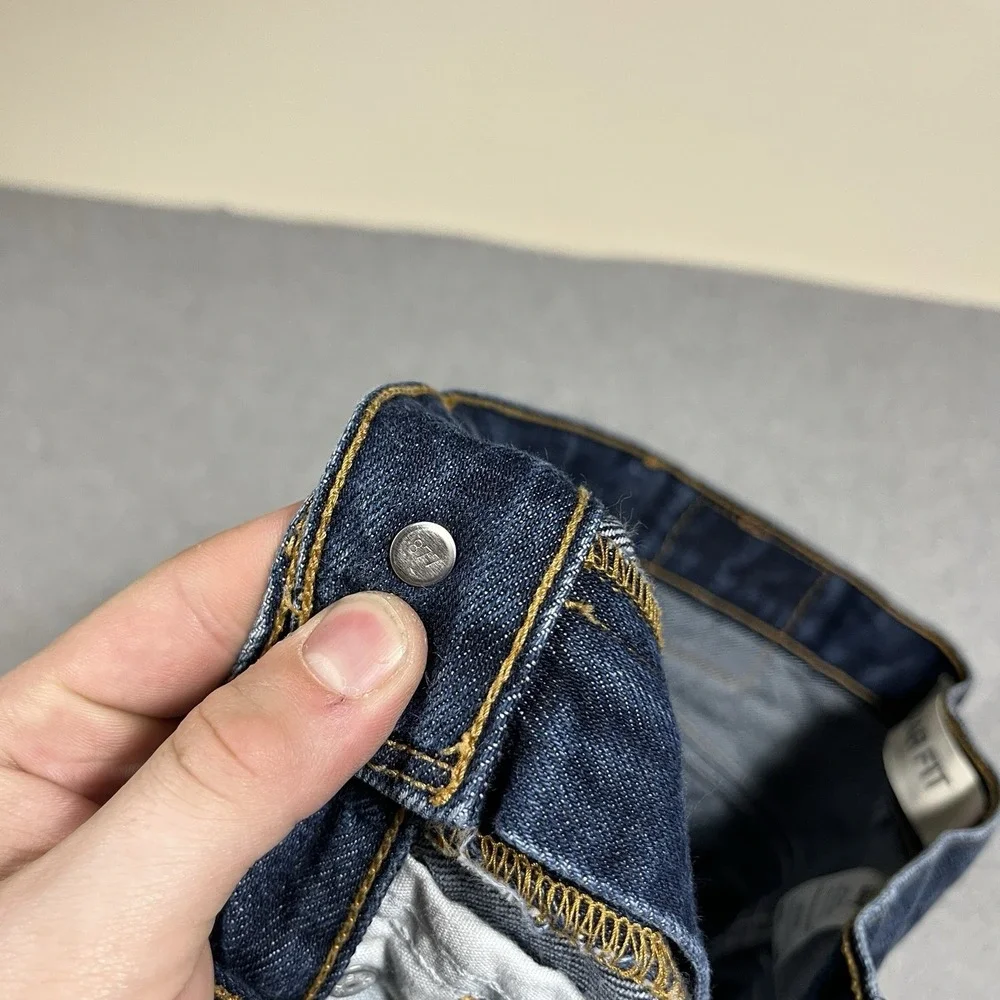 Vintage Levis Jeans Mens 34x30 (Fit 32x30) Blue 505 Straight Denim Dark 2004 Zip